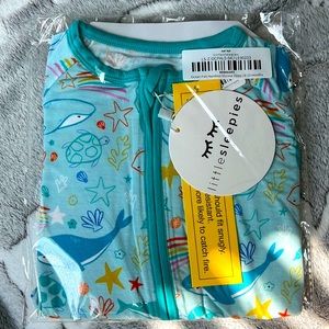 Little Sleepies NWT Ocean Pals Bamboo zippy 6-12 months